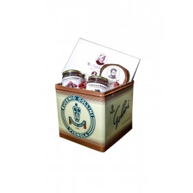 confezione regalo Gollini torta Muratori gr 700 , Barozzina, composta di ciliegie e composta di ciliegie morette di Vignola